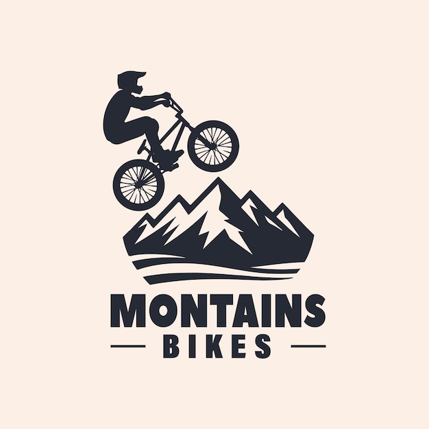 Vector el logotipo de montains biks