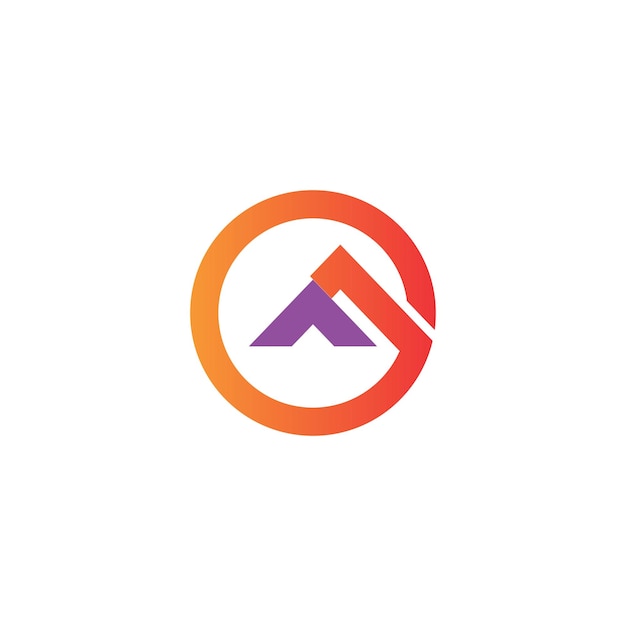 un logotipo de una montaña está impreso en un fondo blanco
