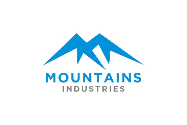 Logotipo de montaña Imágenes de logotipo de montaña Logotipo vectorial simple en un estilo moderno