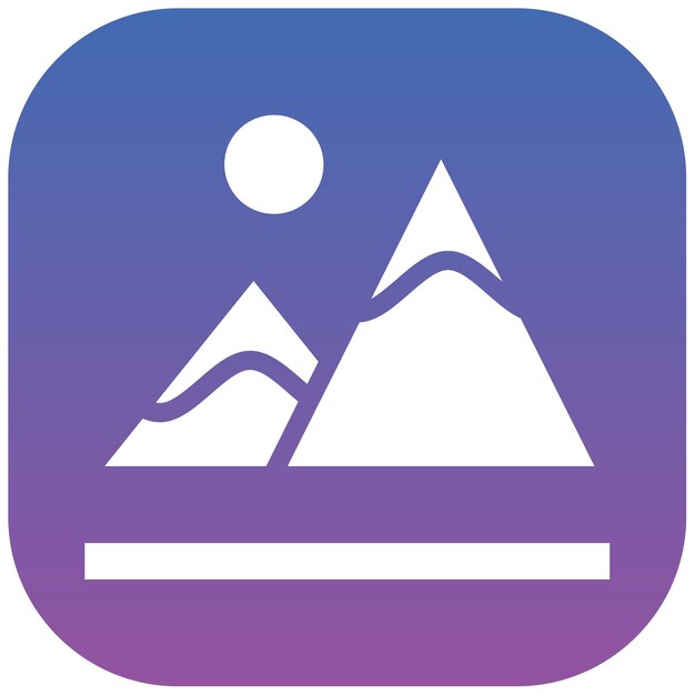 un logotipo para una montaña con una persona en el medio