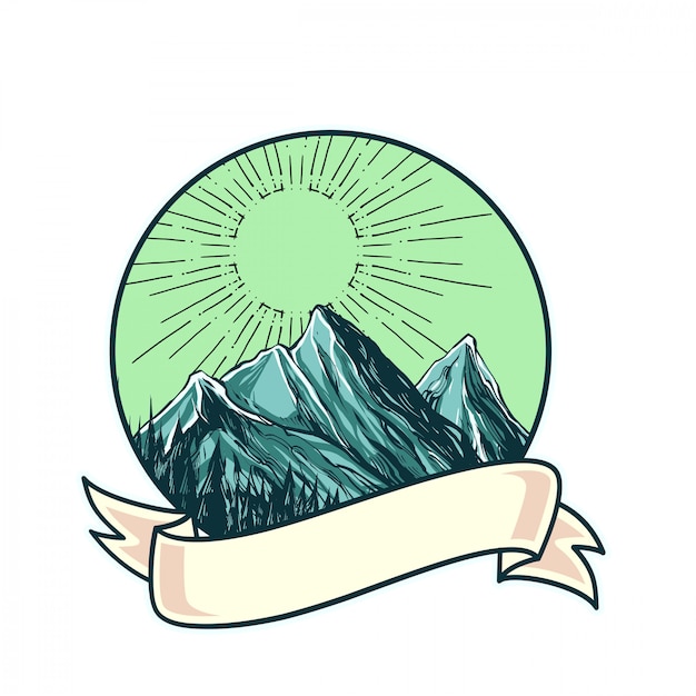 Logotipo de montaña