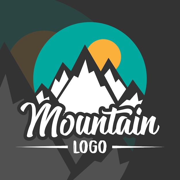 Vector logotipo de la montaña