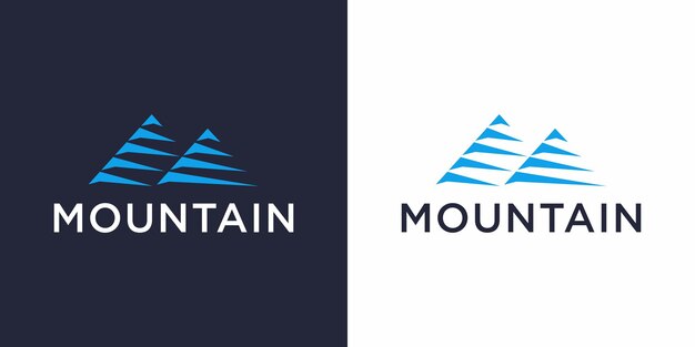 Vector logotipo de la montaña