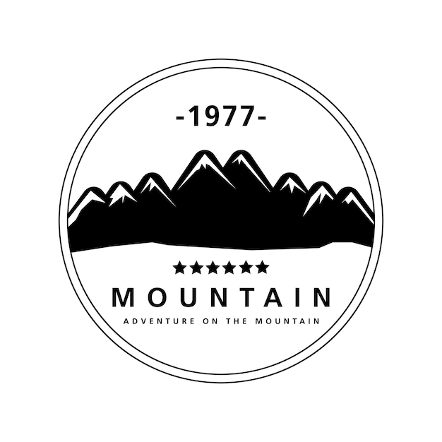 Vector logotipo de la montaña