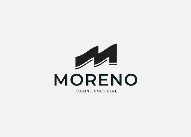 El logotipo de Moreno Lettermark