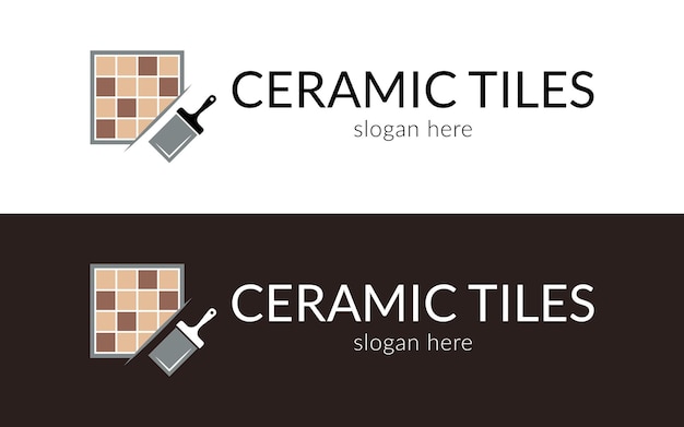 Logotipo de mosaicos creativos Ilustración vectorial