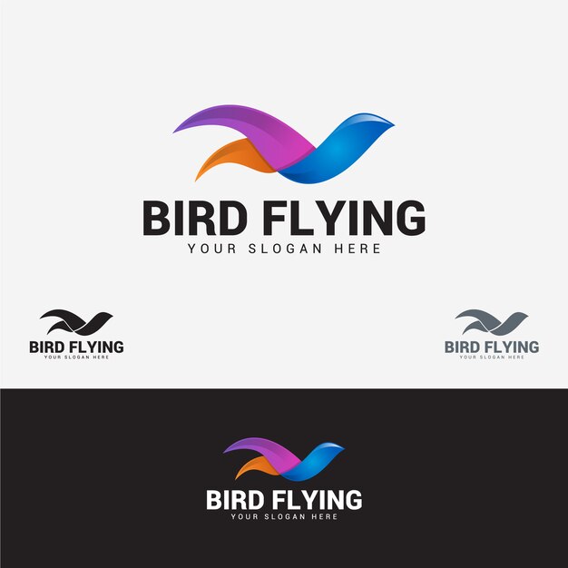 Logotipo de la mosca del pájaro