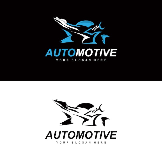 Logotipo de motocicleta MotoSport Diseño de vectores de vehículos para automoción Taller de disfraces de motocicletas Reparación de motocicletas Marca de productos Motogp