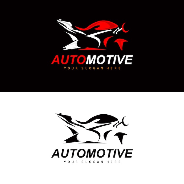 Logotipo de motocicleta motosport diseño de vectores de vehículos para automoción taller de disfraces de motocicletas reparación de motocicletas marca de productos motogp