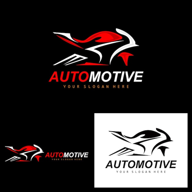 Logotipo de motocicleta MotoSport Diseño de vectores de vehículos para automoción Taller de disfraces de motocicletas Reparación de motocicletas Marca de productos Motogp