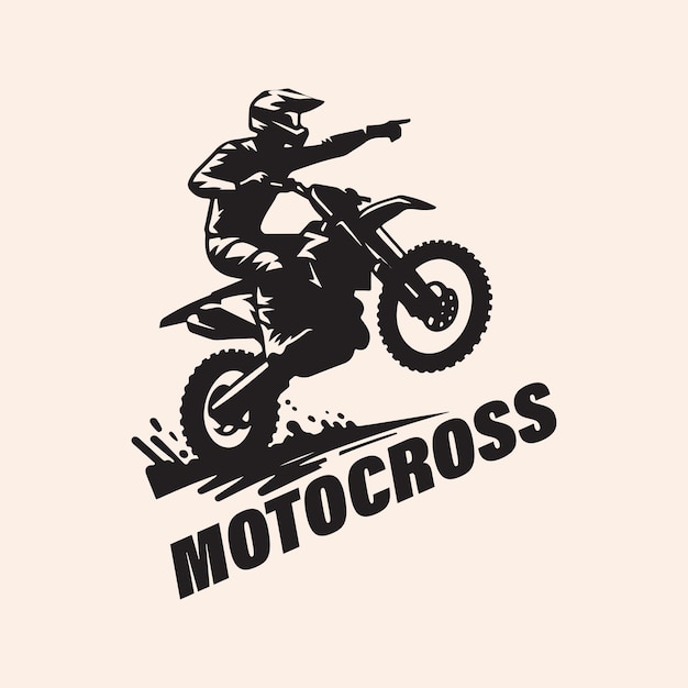 Vector el logotipo del motocross
