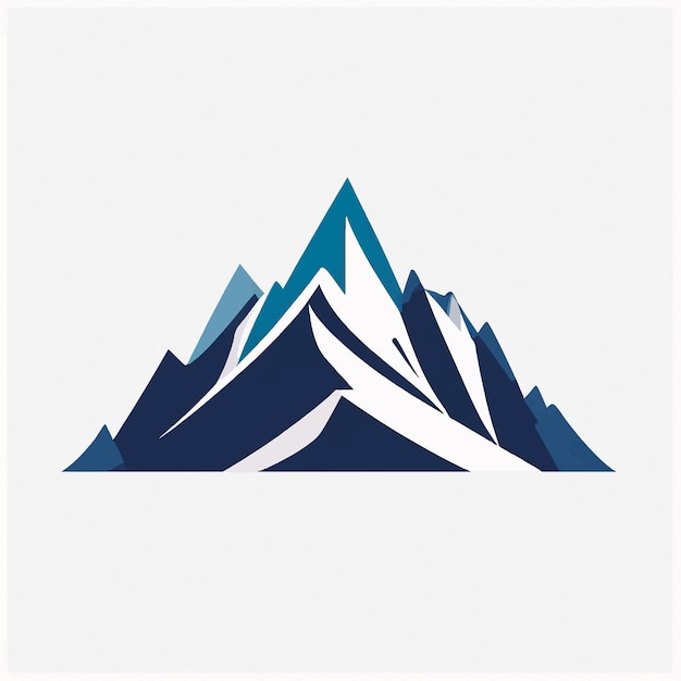 el logotipo de Mountain Peak en un fondo blanco