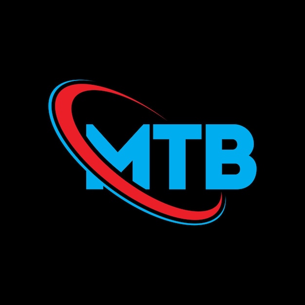 Logotipo MTB letra MTB diseño de logotipo de letra MTB iniciales MTB logotipo vinculado con círculo y mayúscula monograma logotipo MTB tipografía para negocios de tecnología y marca inmobiliaria