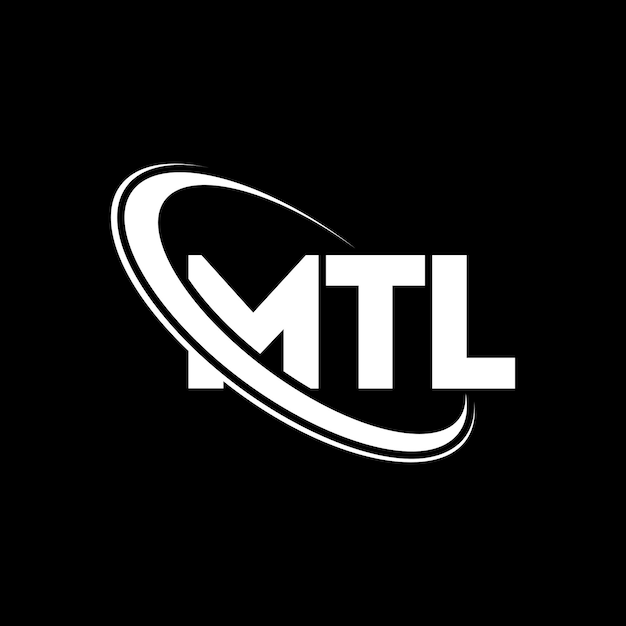 Logotipo MTL letra MTL diseño de logotipo de letra MTL iniciales logotipo MTL vinculado con círculo y mayúscula logotipo monograma MTL tipografía para negocios de tecnología y marca inmobiliaria