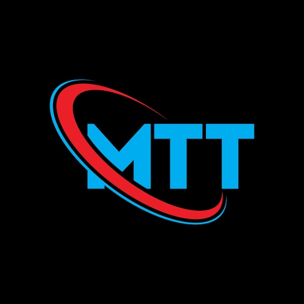 El logotipo MTT, la letra MTT, el diseño del logotipo de la carta MTT, las iniciales, el logotipo de MTT vinculado con un círculo y un monograma en mayúsculas, la tipografía de MTT para el negocio tecnológico y la marca inmobiliaria.