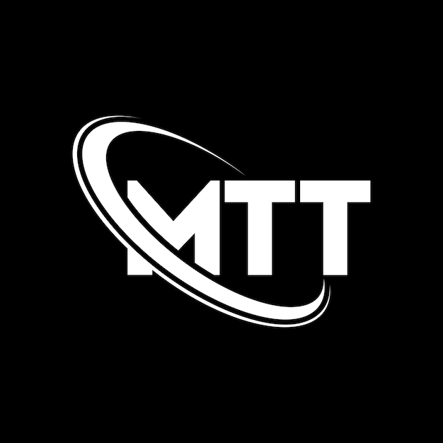 El logotipo MTT, la letra MTT, el diseño del logotipo de la carta MTT, las iniciales, el logotipo de MTT vinculado con un círculo y un monograma en mayúsculas, la tipografía de MTT para el negocio tecnológico y la marca inmobiliaria.