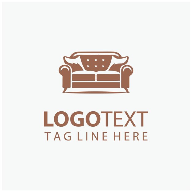 Logotipo de los muebles de sofá
