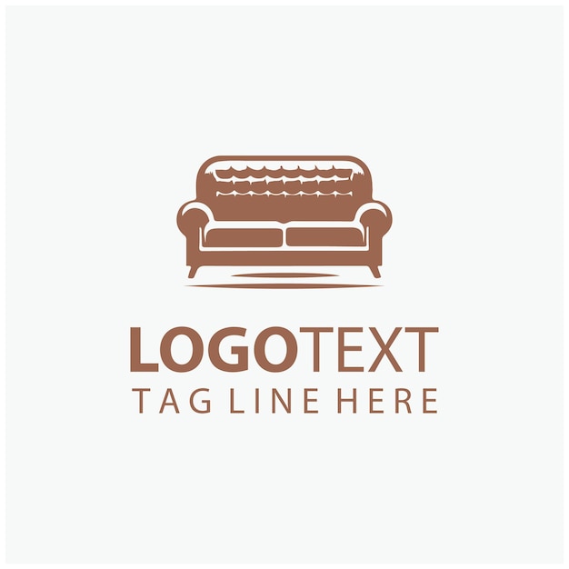 Logotipo de los muebles de sofá