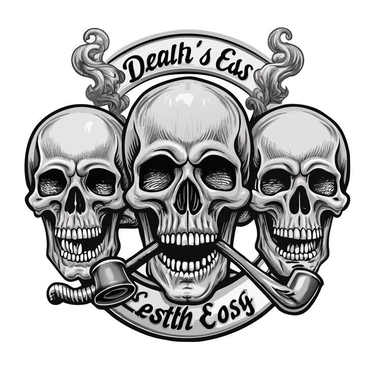 Vector un logotipo para las muertes mejor estilo occidental