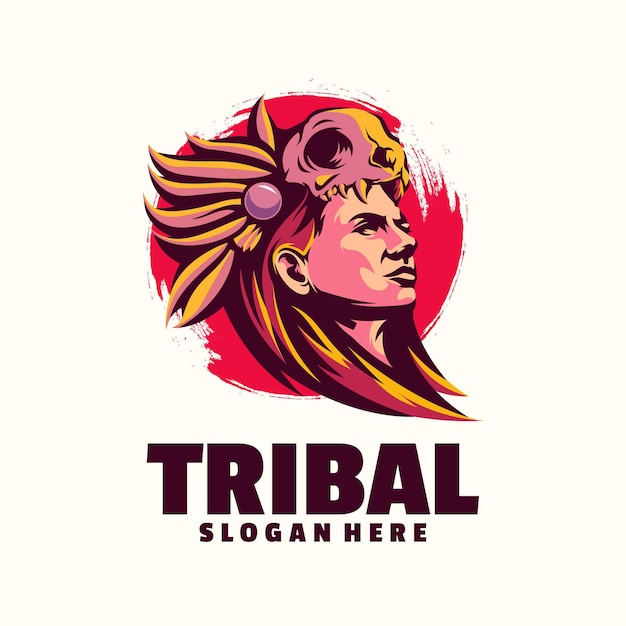Logotipo de mujer tribal