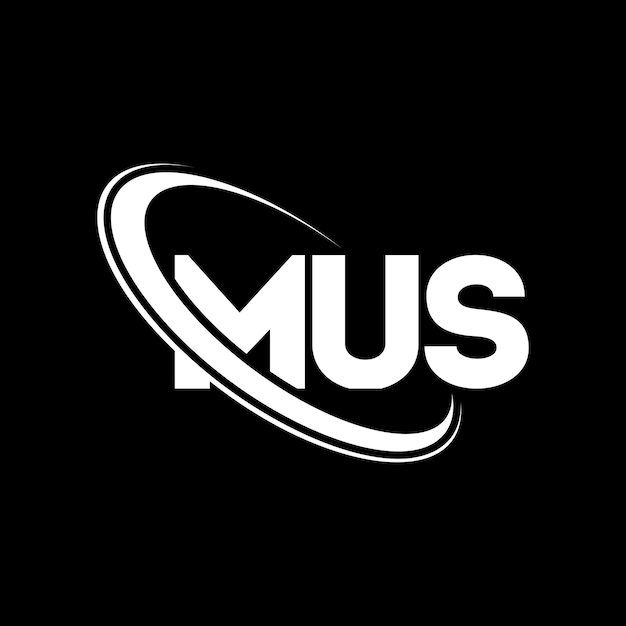 Logotipo MUS letra MUS diseño del logotipo de la letra MUS iniciales MUS logotipo vinculado con círculo y mayúscula monograma logotipo MUS tipografía para negocios tecnológicos y marca inmobiliaria