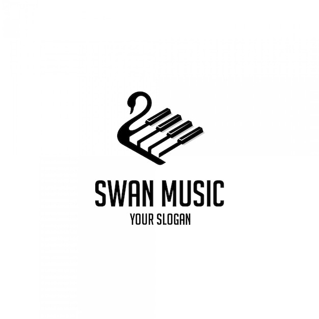 Logotipo de la música de cisne