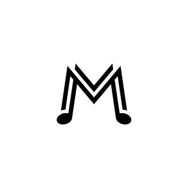 Logotipo de música m