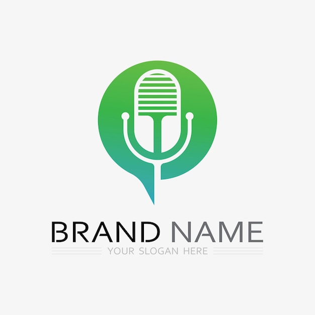Logotipo de música y nota Icono Diseño de ilustración vectorial