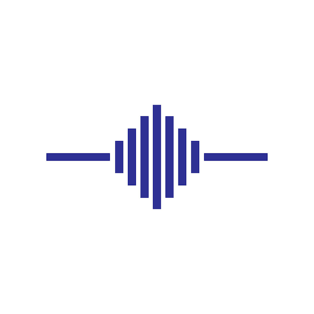 Logotipo de música de onda de sonido