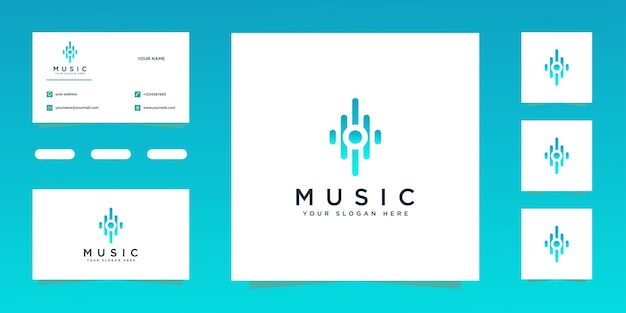 Vector logotipo de la música del símbolo