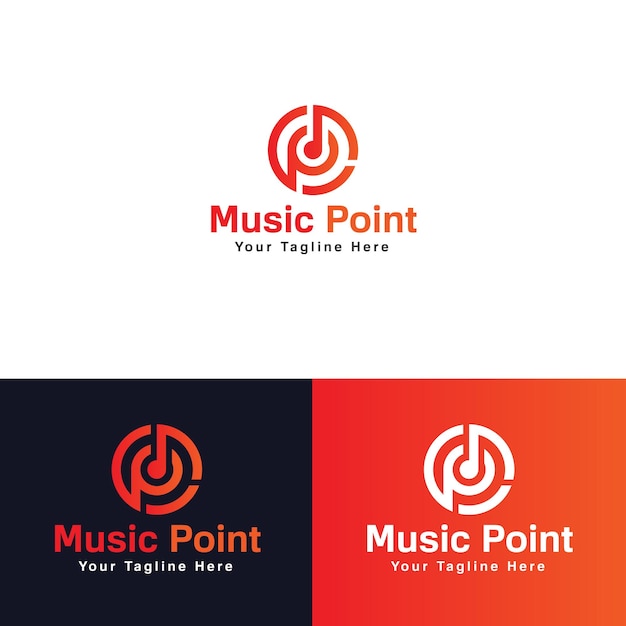 Vector logotipo de la música