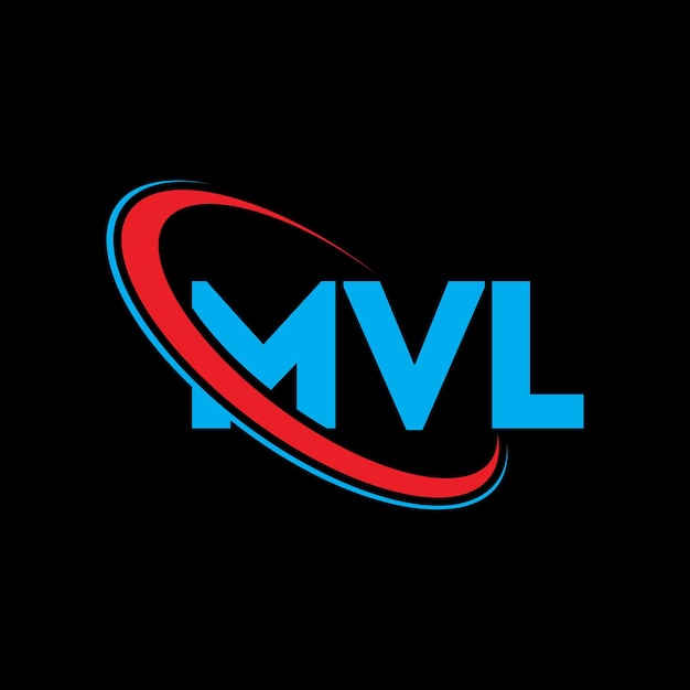 Logotipo de MVL Diseño de logotipo de letra MVL Iniciales Logotipo MVL vinculado con círculo y monograma en mayúsculas Logotipografía MVL para negocios tecnológicos y marca inmobiliaria