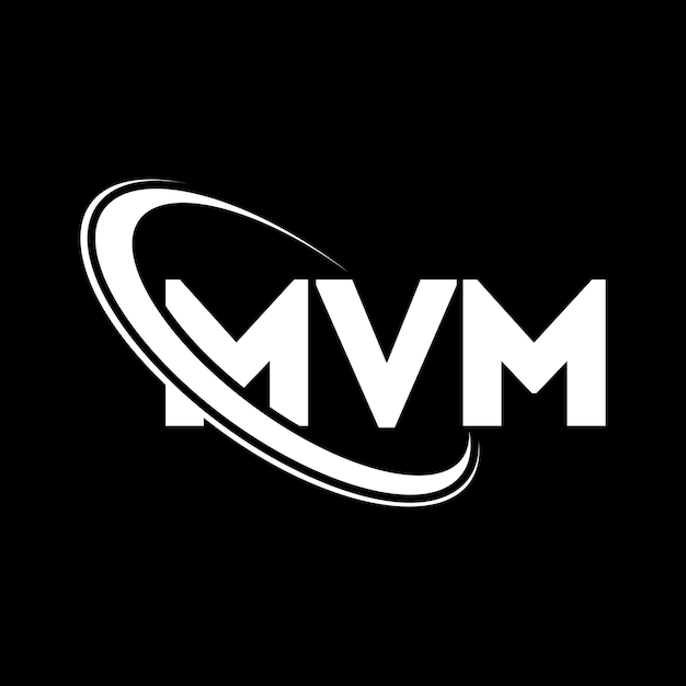 El logotipo MVM, la letra MVM, el diseño del logotipo de la carta MVM, las iniciales, el logotipo de MVM vinculado con un círculo y un monograma en mayúsculas, la tipografía de MVM para el negocio tecnológico y la marca inmobiliaria.