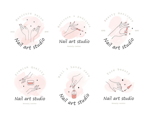 logotipo para nail art studio.