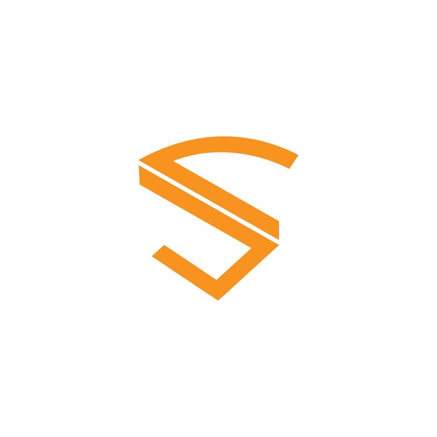 Logotipo naranja y amarillo para una empresa llamada s.