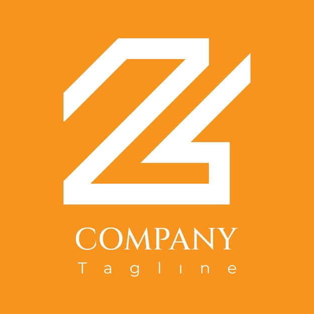 Logotipo naranja y blanco con la letra z