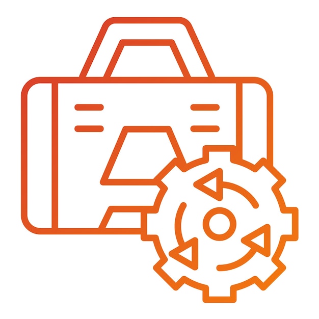 un logotipo naranja y blanco con un reloj y un número 2 en él
