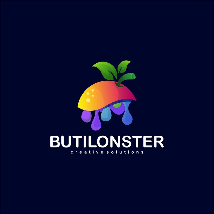 Vector logotipo naranja color moderno
