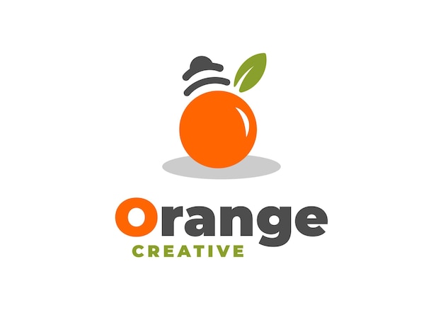 Logotipo naranja, perfecto para estudios creativos.