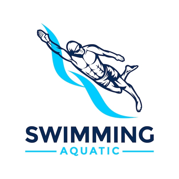 Logotipo de natación