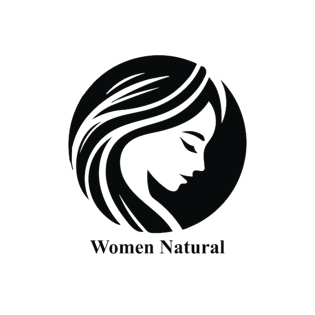un logotipo natural de mujeres sobre un fondo blanco