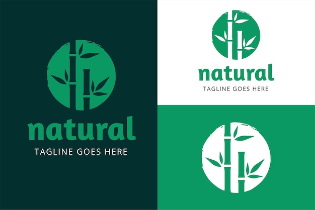 Vector logotipo natural