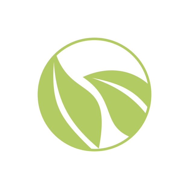 Logotipo de la naturaleza de la hoja