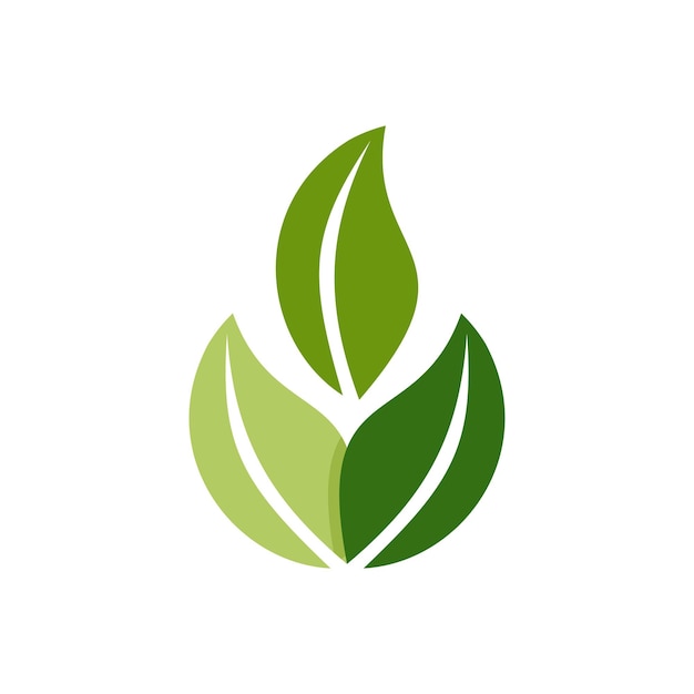 Logotipo de la naturaleza de la hoja