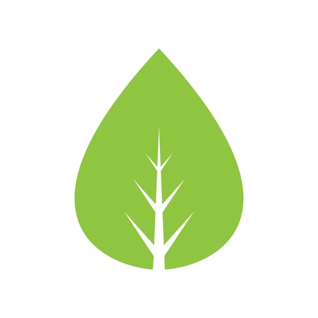 Logotipo de la naturaleza de la hoja
