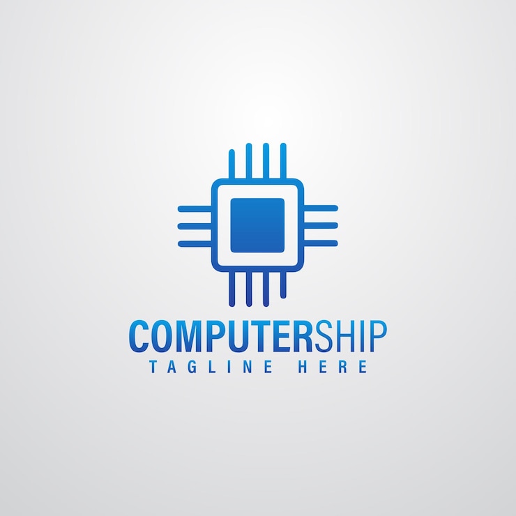 Vector el logotipo de la nave informática