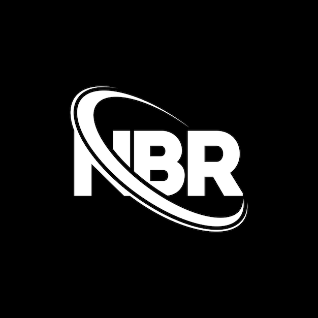 El logotipo NBR NBR letra NBR letra diseño del logotipo Iniciales NBR logotipo vinculado con círculo y mayúscula monograma logo NBR tipografía para negocios de tecnología y marca inmobiliaria