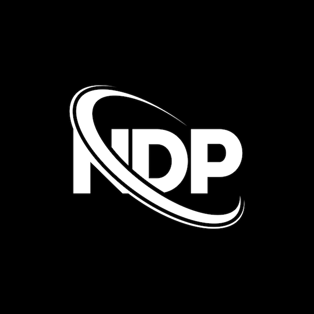 El logotipo de NDP NDP letra NDP letra diseño del logotipo Iniciales logotipo NDP