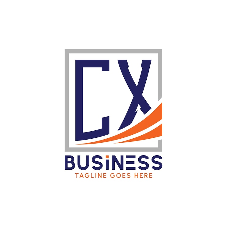 Vector logotipo de negocio de cx logotipo moderno de cx para la marca corporativa logotipo de éxito de crecimiento de cx