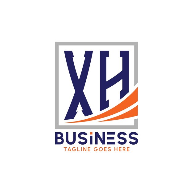 Logotipo de negocio XH Letral moderno XH Logotipo para la marca corporativa XH Logo de éxito de crecimiento
